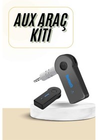 Resim Bluetooth Araç Kiti Aux Çıkışlı Telefon Müzik Alıcı Tüm Cihazlara Uyumlu - Lisinya 