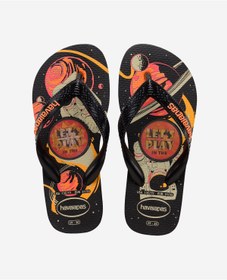 Resim Havaianas Siyah Erkek Çocuk Terlik 414594 Top Holographıc / 