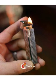 Resim Caka Lighter Petra Titan Silver Benzinli Çakmak - Ckl-063 
