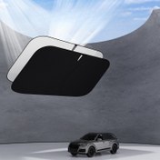 Resim Araba Camı Güneşlik - 5 Saniyede Kurulum & Kompakt Depolama, SUV/Sedanlar için Isıya Dayanıklı Katlanabilir Güneşlik UV Koruma, Tüm Araçlar İçin, Kolay Saklama, Sağlam Yapı, Açık Hava Seyahatçileri 