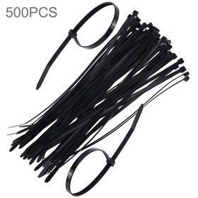 Resim 500 Adet 5mm 250mm Naylon Kablo Bağları Siyah 