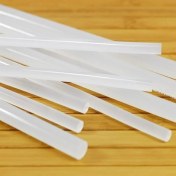 Resim Şeffaf Sıcak Silikon Çubuğu Standart Kalın 11MM x 21.5cm - 10'lu Paket Çubuk Silikon 