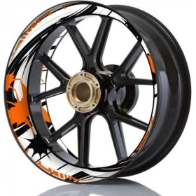 Resim Model Motosiklet Jant Şeridi 17 Inc Sticker Full Takım Set 