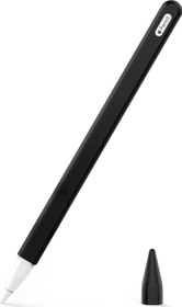 Resim Apple Pencil (2. nesil) Kılıf Mat Silikon V2 Siyah 