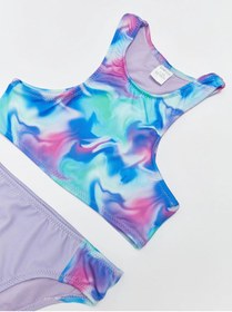 Resim LC Waikiki Lcw Eco Batik Desenli Kız Çocuk Bikini 
