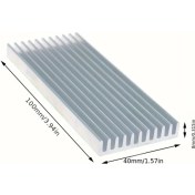 Resim Topshop1 100x40x8mm Yüksek Güçlü Led Soğutucu Alüminyum Radyatör Isı Yönetim Çözümü 