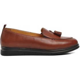 Resim Aspor Taba Kadın Loafer Ayakkabı Çok Renkli 
