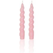Resim Burgu Şamdan Mumu 2li Set Blush 17 Cm The Mia