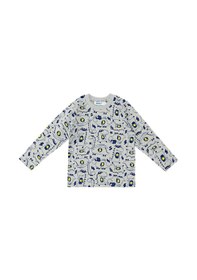 Resim Denokids Süper Dino Erkek Bebek Gri Pijama Takımı Çok Renkli 