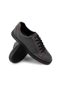 Resim Deery Hakiki Deri Gri Sneaker Erkek Ayakkabı - 01862Mgrıc01 Gri 