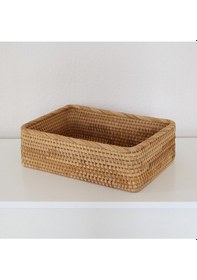 Resim Nur Rattan 33x23x10 Cm Saklama Kutusu & Dekoratif Sepet Naturel 