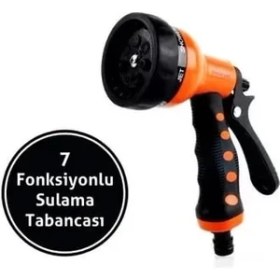 Resim Otomatik 7 Fonksiyonlu Su Atabilen Sulama Tabancası Bahçe-Oto 