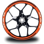 Resim KTM YAZILI Motosiklet Jant Sticker Etiket Modeli 