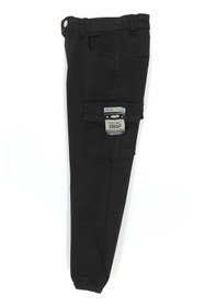 Resim Dobakids Kargo Cep Gabardin Erkek Çocuk Jogger Pantolon Siyah 001-0001957 Siyah 