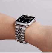 Resim Watch Ultra 49mm Kordon Uyumlu Krd-36 Metal Strap Kayış Clo- Gümüş 