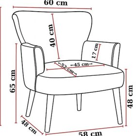 Resim Waterybrook Modern Welsoft Berjer Koltuk Demonte Ahşap Ayak 12 Renk Seçeneği - Yeşil Yeşil 