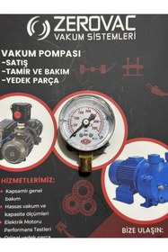 Resim SIMGA 0-250 Bar Çap Ø40 Mm Alttan Bağlantılı Kuru Tip Manometre 