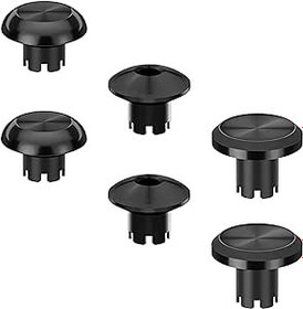 Resim Ceozon Ps5 Kenar Kontrol Cihazı için Yedek Metal Thumbsticks 6'sı 1 Arada Takas Analog Joystick Başparmak Sapları Aksesuarları (Siyah) 