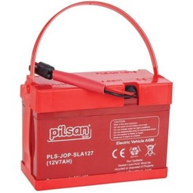 Resim PİLSAN Pilsan 12 Volt 7 Amper Akü Kısa Kablo Pilsan 12v 7ah/amper Tostos,ranger Snappy Akülü Araba Aküsü 