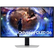 Resim Samsung Odyssey G6 LS27DG602SUXUF 27" 0.03 ms OLED 2K Pivot 360 Hz Oyuncu Monitörü - Teşhir 
