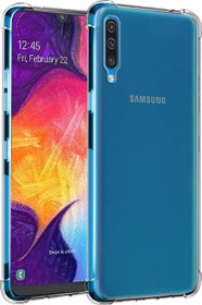Resim Shock Absorbing Kılıf Samsung Galaxy A50 Şeffaf 