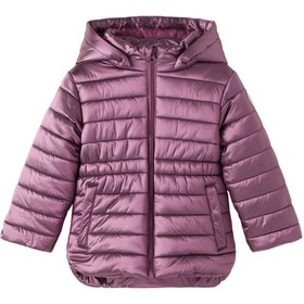 Resim name it Açık Mor Kız Bebek Fermuarlı Uzun Kollu Düz Mont NMFMADIA PUFFER JACKET1 