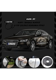 Resim Audi A7 Oto Araç Kapı Koruma Fitili 5metre Parlak Siyah Renk 