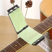 Resim 1 Adet Premium Gitar Teli Temizleyici - Akustik, Bas, Ukulele, Elektrik Gitarlar & Daha Fazlası İçin İdeal, Dokulu Yüzeyli Dayanıklı ABS Parmak Tahtası Temizleme Bezi - Kolay Bakım Aracı, Gitar Temizleme Kiti 