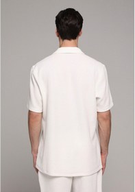 Resim Colin's Colins Regular Fit Apaj Yaka Düz Erkek Beyaz Kısa Kol Gömlek Cl1078406 Q1.v2 Wht 