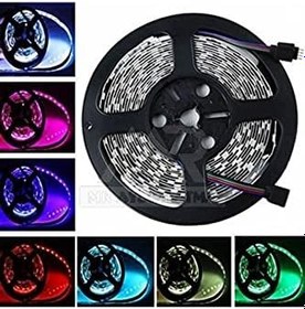 Resim COMBAT Kumandalı Şerit Led 5 Metre Silikonlu Orjinal 3 Çipli Rgb 