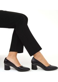 Resim Tamer Tanca Kadın Hakiki Deri Siyah Topuklu & Stiletto Ayakkabı 923 450 Bn Ayk Sk22/23 Sıyah Siyah 