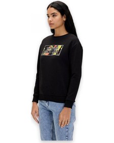 Resim Bad Bear 24.04.12.002 Re-carina Crewneck Sweat Siyah Unisex Sweatshirt Siyah 