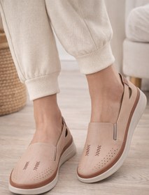 Resim Kadın Ortopedik Delikli Comfort Günlük Ayakkabı Pudra Pembe 