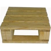 Resim Wooden Gold Ekran Yükseltici Monitor Stand Aralıklı Palet Tarz Doğal Ahşap 7 Cm. 