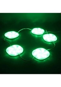 Resim Powermaster Pm-14707 12 Volt 3 Watt Yeşil Sabit 6565-2835 Modül Led 65x65x12mm 