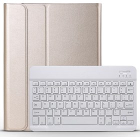 Resim Sunsky A098 iPad Air 4 10.9 Inç (2020) Altın Için Bluetooth Klavye Kılıfı (Yurt Dışından) 