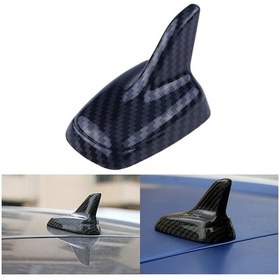 Resim Karbon Fiber Desenli Oto Anten Süs Köpekbalığı Shark Araba Araç Dekoratif Süs Anteni Üniversal Ps-243 