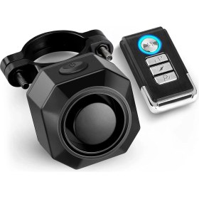 Resim Archive USB Şarj Edilebilir Bisiklet Alarmı, Uzaktan Kumandalı, 110DB Yüksek Sesle Kablosuz Hırsızlığa Karşı Titreşim Hareket Sensörü Araç Güvenlik Alarmı (Yurt Dışından) 