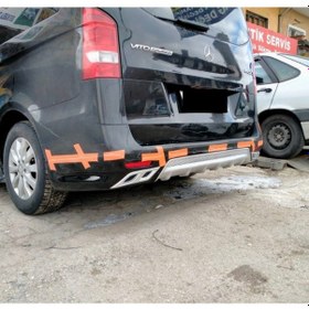 Resim Mercedes Vito Arka Tampon Eki Karlık Boyasız 