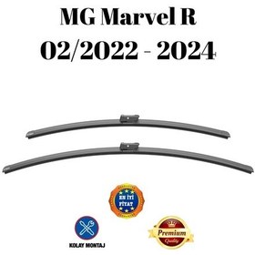 Resim Mg Marvel R 2022 2023 2024 Uyumlu Ön Cam Silecek Süpürgesi Takımı 600/500mm Silbak Sb2420c 