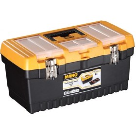 Resim Şık ve Dayanıklı 16'' Metal Kilitli Organizerli Takım Çantası, Siyah ve Sarı Renkli 