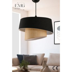 Resim Manolya Modern Kumaş Başlıklı 2 Katlı Yatak Odası Çocuk Odası Salon Mutfak Hol Avize 