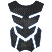 Resim Mavi Mükemmel Yakıt Tankı Etiketi Balık Kılçığı Şekli Çizilmez Dekoratif 