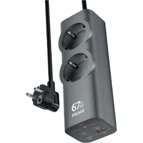 Resim Zuidid FC54 6in1 Gan Masaüstü Priz | Şarj Cihazı | 1 x Usb-A | 3 x Usb-C | 2 x 220V 