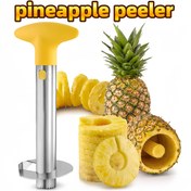 Resim 1 adet paslanmaz çelik ananas çekirdek çıkarıcı, kolay kullanımlı soyucu, paslanmaz ve güçlendirilmiş, ayrılabilir saplı meyve dilimleme aleti, mutfak için vazgeçilmez 