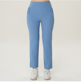 Resim Deryam Tekstil Boru Paça Kadın Pantolon Mavi 