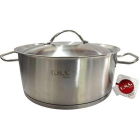 Resim Oms Gastro 28x12 Cm Cacerola Çelik Basık Tencere 