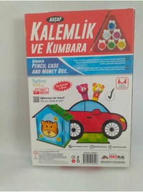 Resim Ahşap Kalemlik Ve Kumbara Seti 