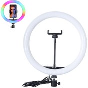 Resim Juo Mj20 Rgb Ring Light 20cm Led Video Işığı (AYAK DAHİL) 