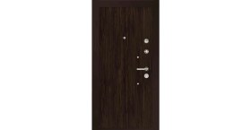Resim Mono Çelik Kapı MN-1706 Lux Laminant Abanoz Ceviz Çelik Kapı 